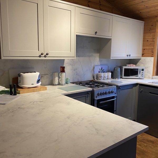 newly remodeled kitchen with all the amenities. Visit Rowardennan, Loch Lomond and our Loch Lomond Holiday Lodge